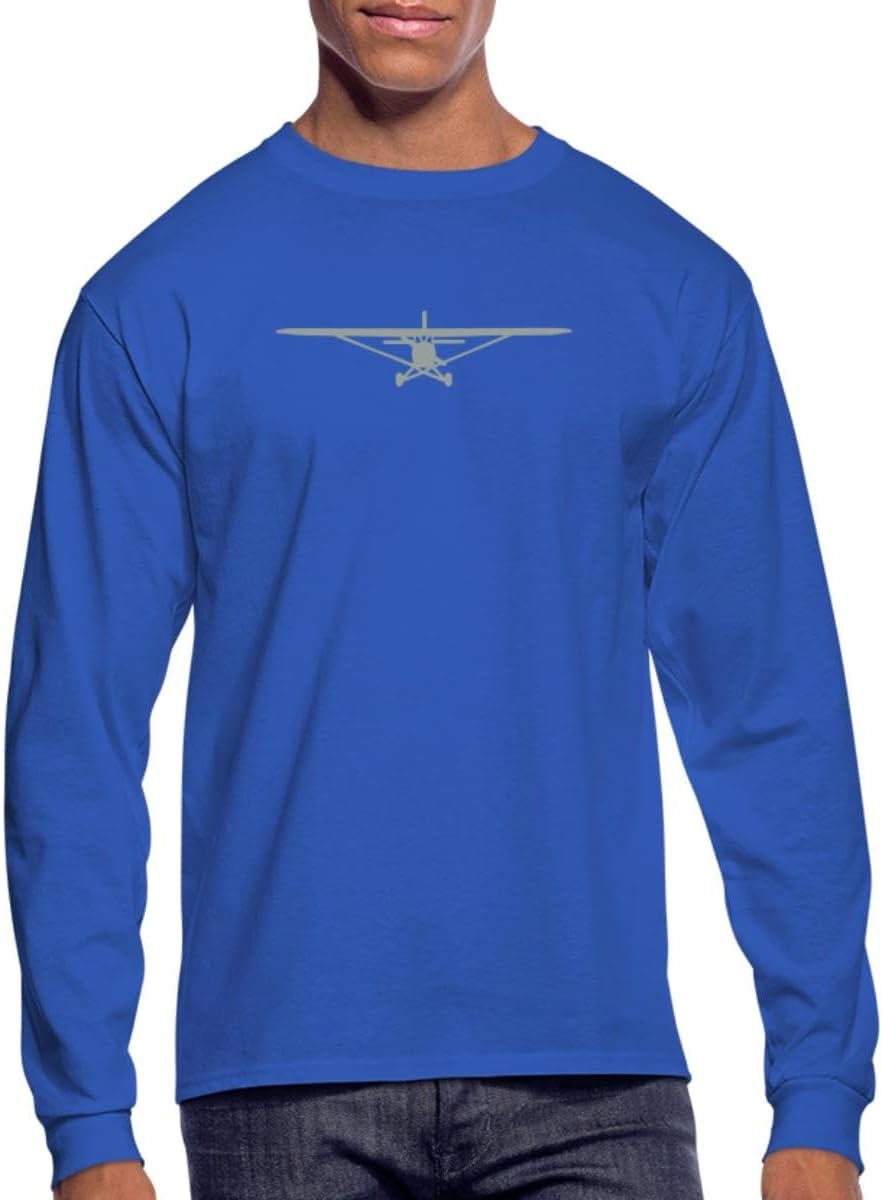 Cessna Airplane | Aviation Men's Long Sleeve T-Shirt - Royal Blue