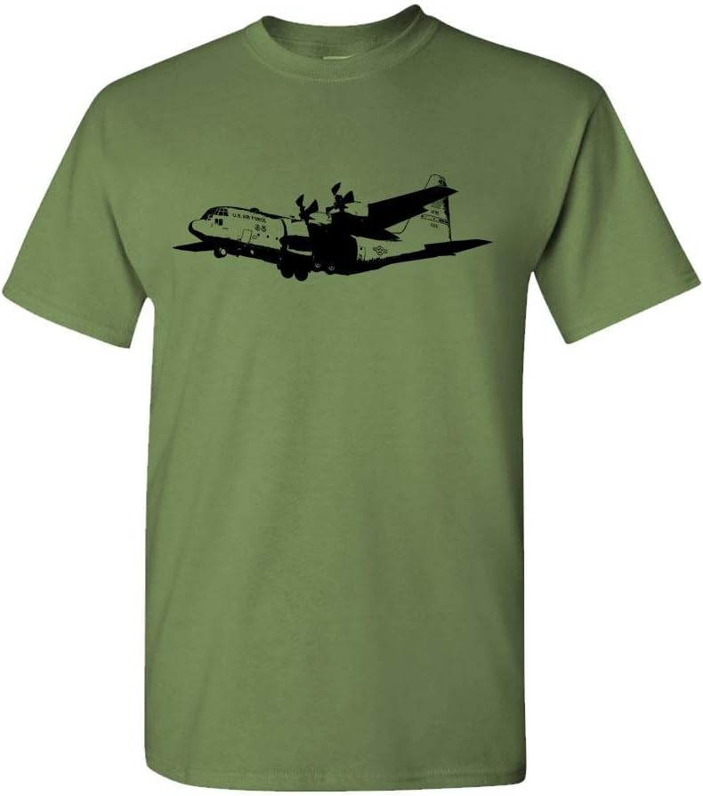 C-130 Cargo Plane - T-Shirt - Military Green