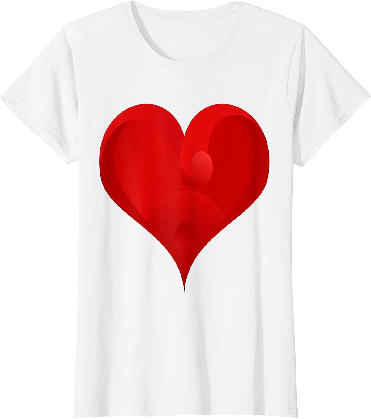Big Red Heart T-Shirt - White