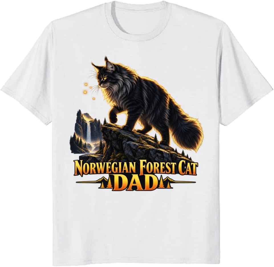Scottish Fold Mom T-Shirt Rim Lit Teacup Cat Graphic Tee - S7