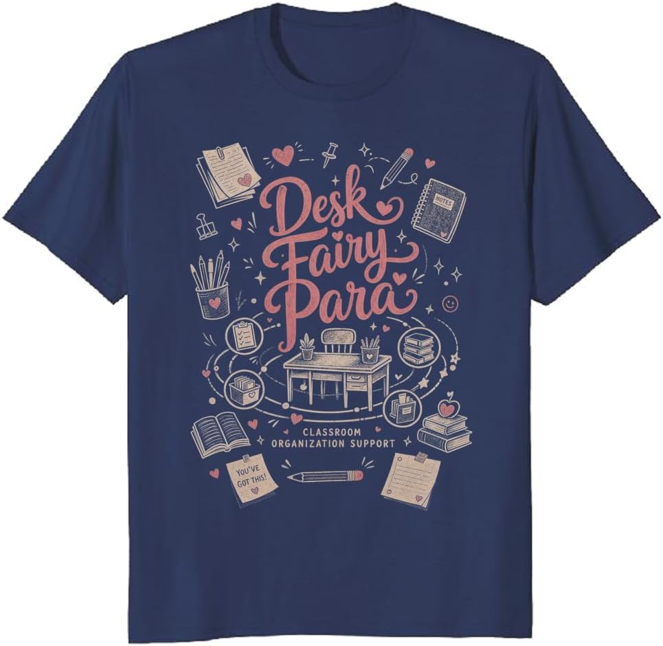 School Paraprofessional T-Shirt Floral Staff Appreciation Tee - S10