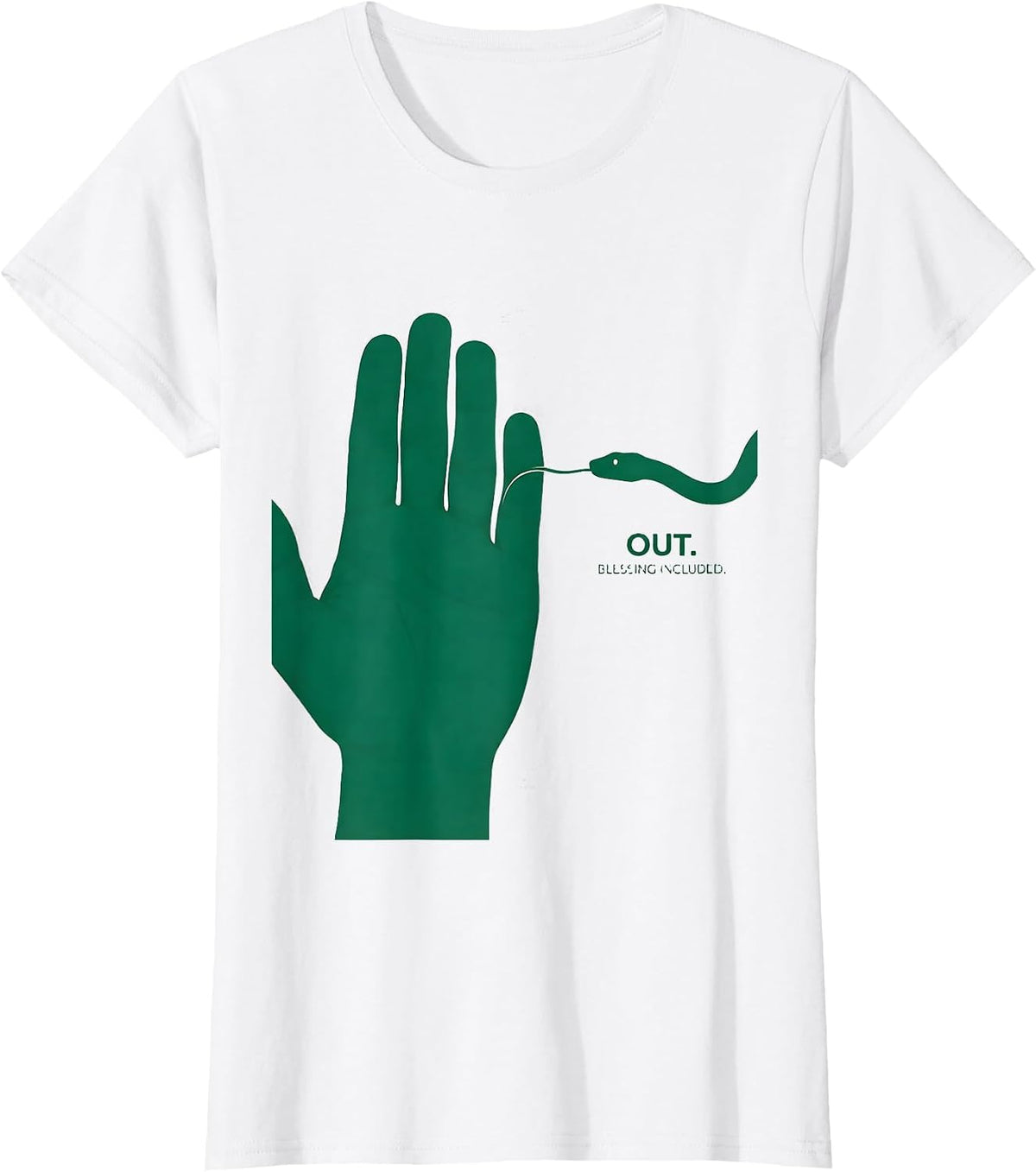 Out. Blessing Included. Minimalist Irish Heritage St T-Shirt - White