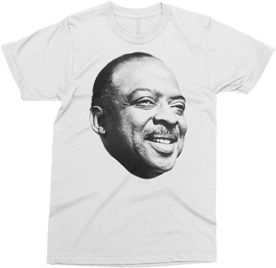 PixiePrints Count Basie - Jazz Bop Piano Music T-Shirt - White