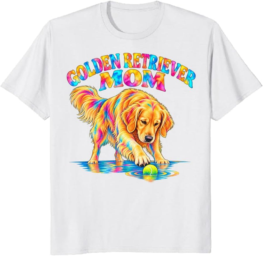 Siberian Husky Mom T-Shirt Psychedelic Campfire Graphic Tee - S4