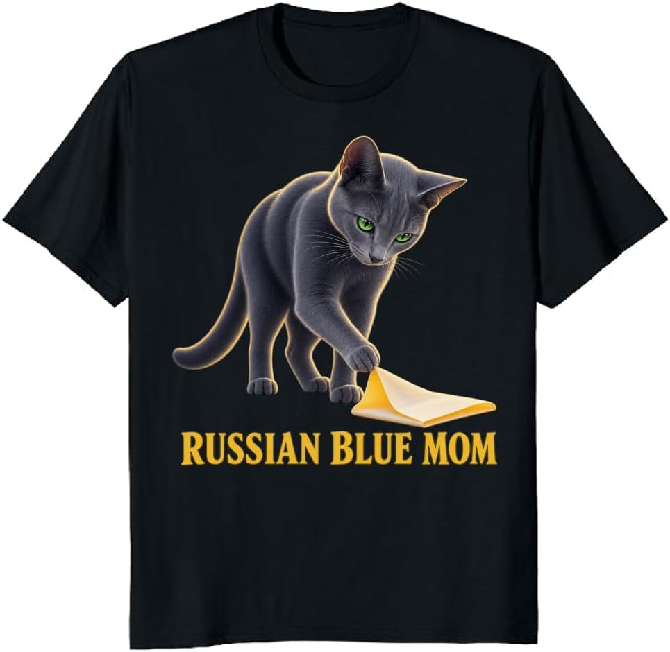 Scottish Fold Mom T-Shirt Rim Lit Teacup Cat Graphic Tee - S3
