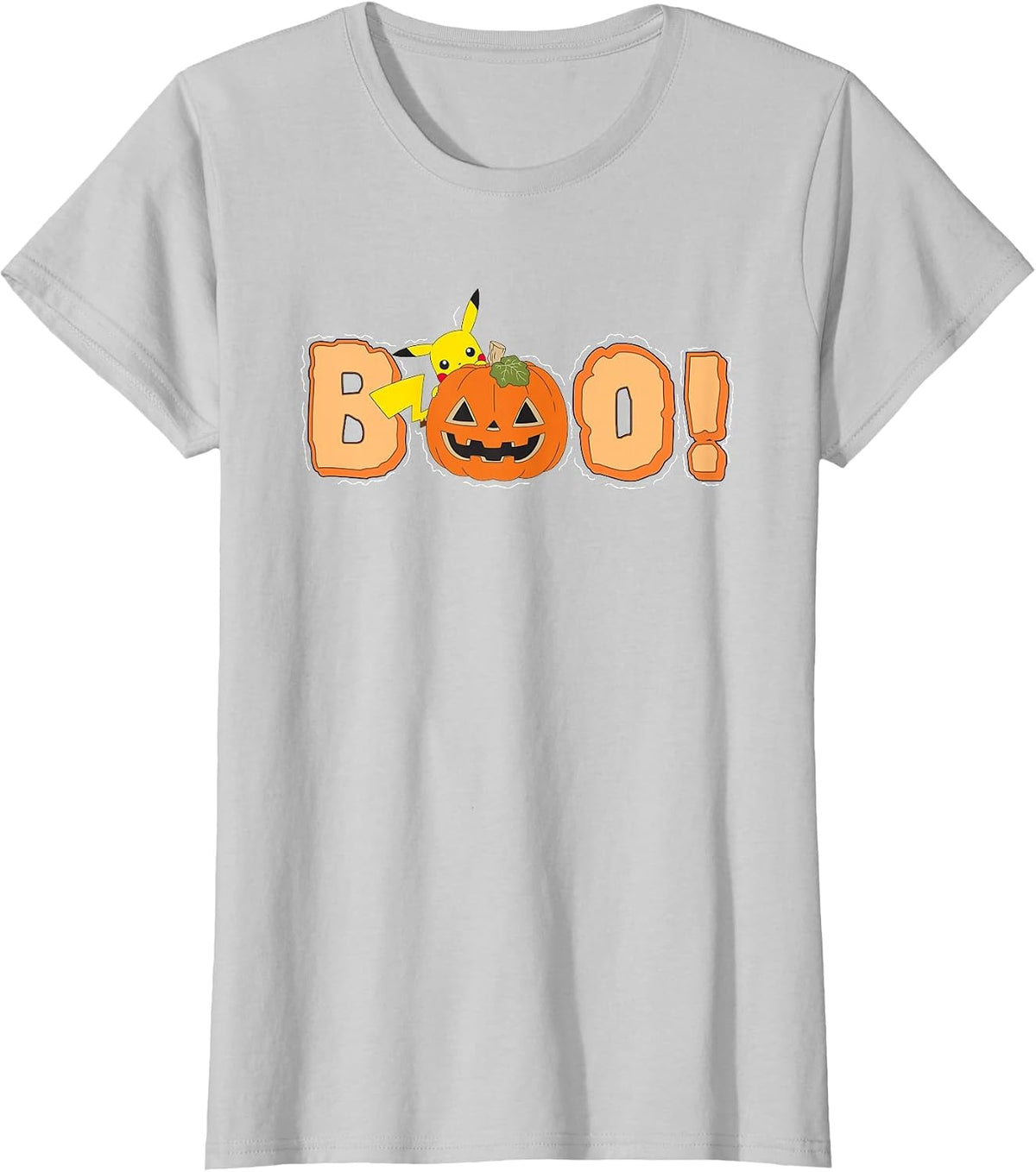 Halloween Pika Boo! T-Shirt - Silver Grey