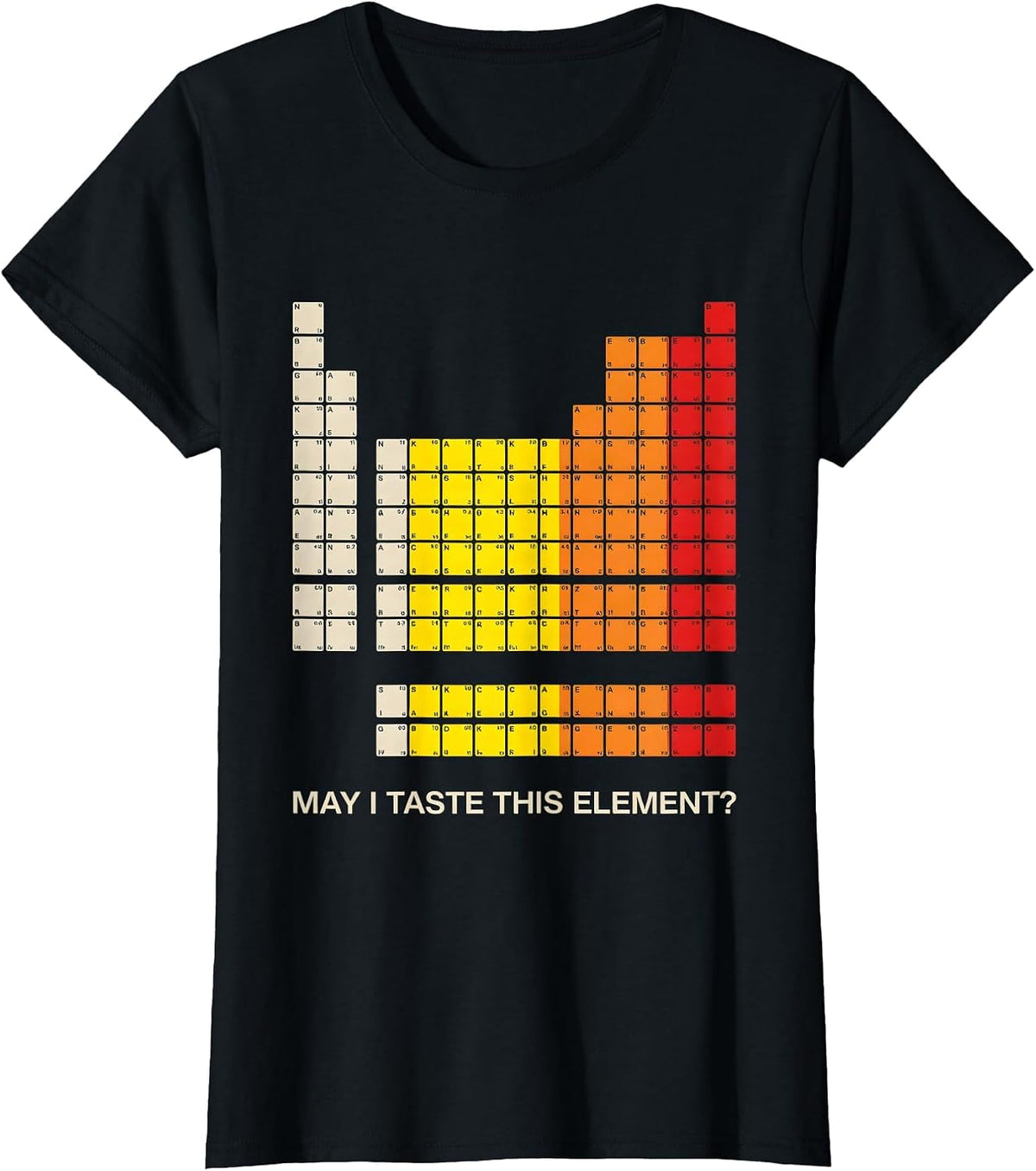 May I Taste This Element Funny Periodic Table Science T-Shirt - Black