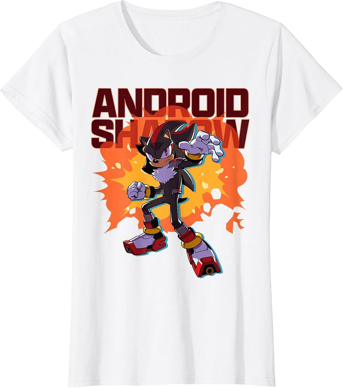 Sonic the Hedgehog: Android Shadow T-Shirt - White