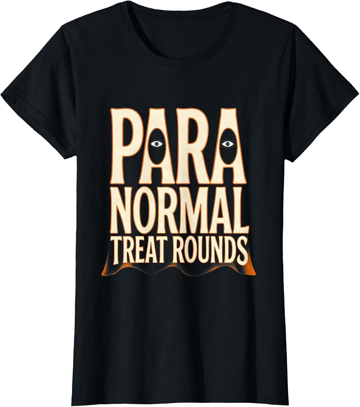 Para Normal Treat Rounds Ghost Paraeducator Halloween T-Shirt - Black