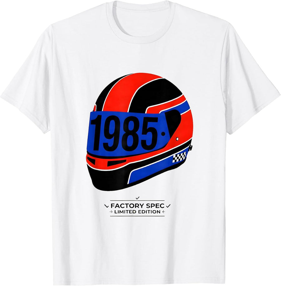 Factory Spec 1985 Limited Edition Vintage Birthday Gift T-Shirt - White