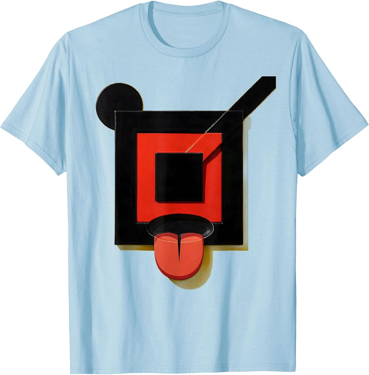 Men's Can I Lick It Periodic Table Glowing Element Tile T-Shirt - Baby Blue