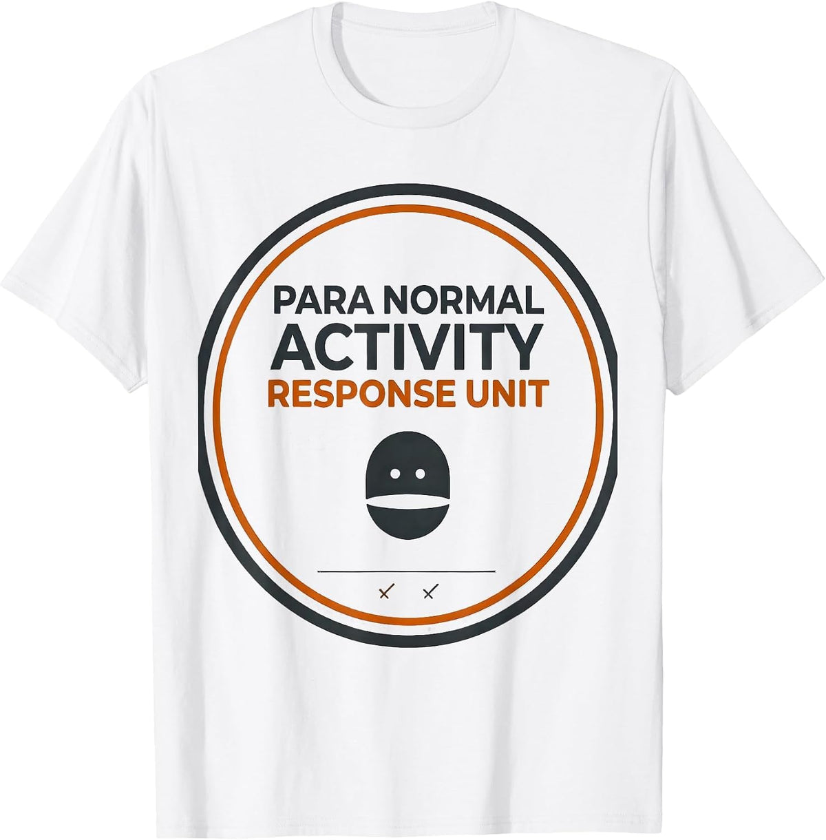 Men's Para Normal Activity Response Unit Funny Ghost T-Shirt - White