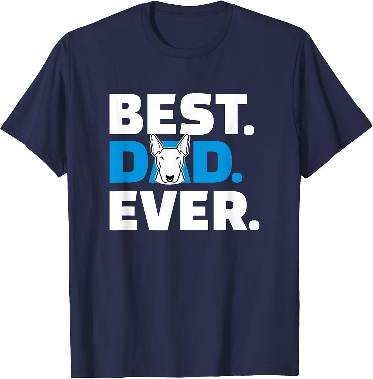 Bull Terrier Dad T-Shirt - Navy Blue