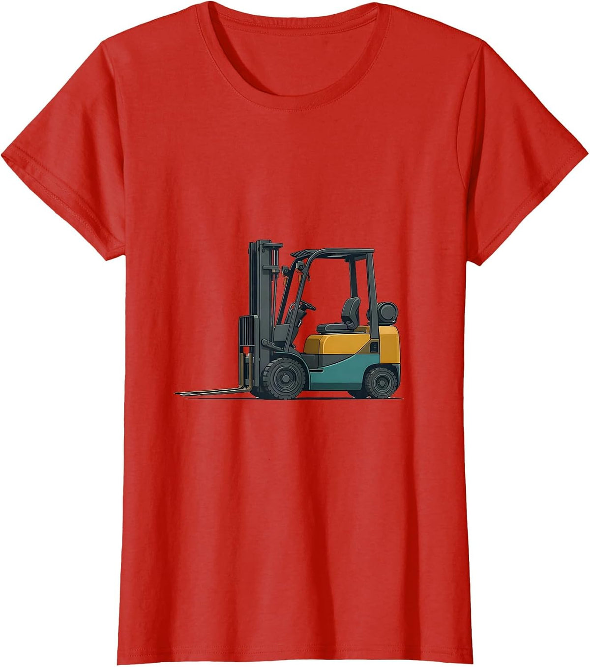 Forklift Operator Midcentury Modern Warehouse Worker Humor T-Shirt - Red