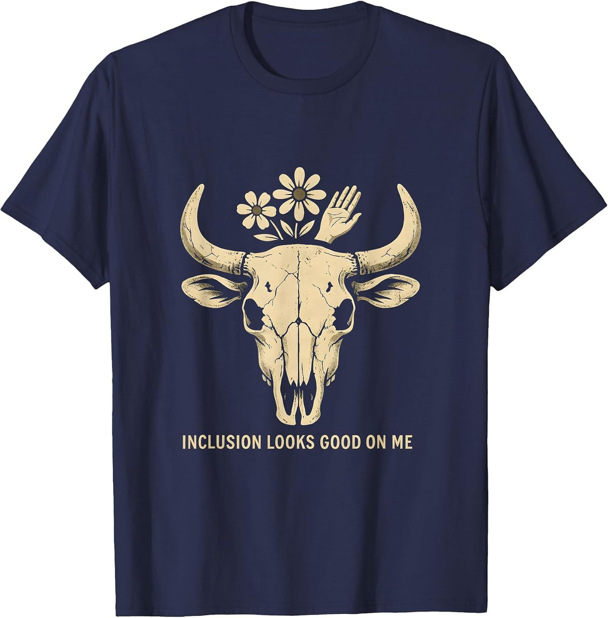 Inclusion Looks Good On Me Special Education Tee T-Shirt - Navy Blue