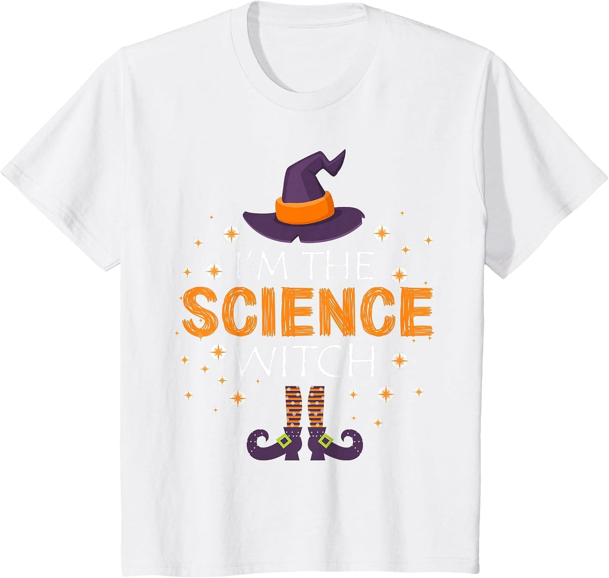 I'm The Science Teacher Witch Matching Group Halloween T-Shirt - White
