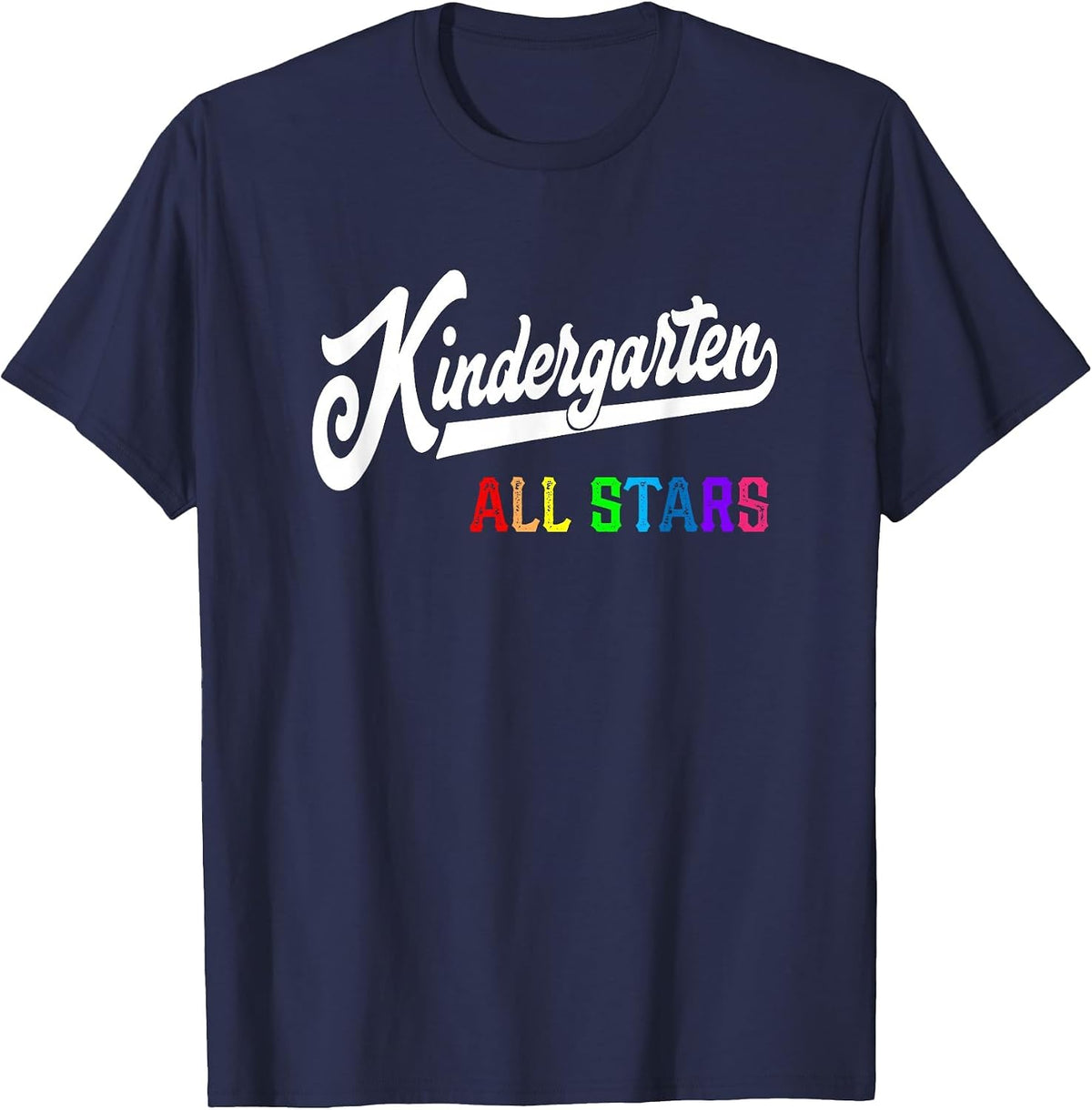 Kindergarten All Stars Teacher Team T-Shirt - Navy Blue
