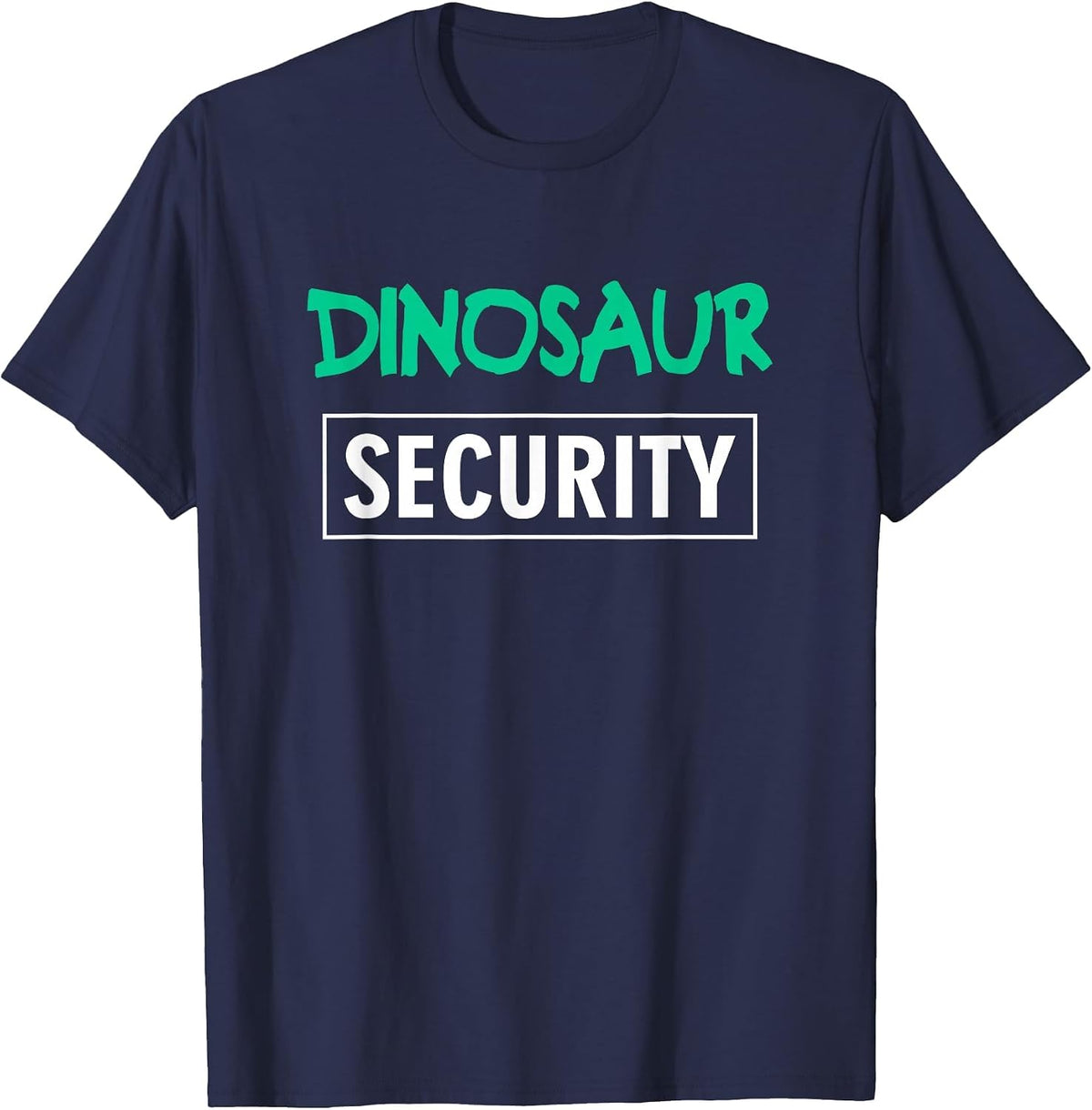 Dinosaur Security Parents Dads Moms Funny Halloween Costume T-Shirt - Navy Blue