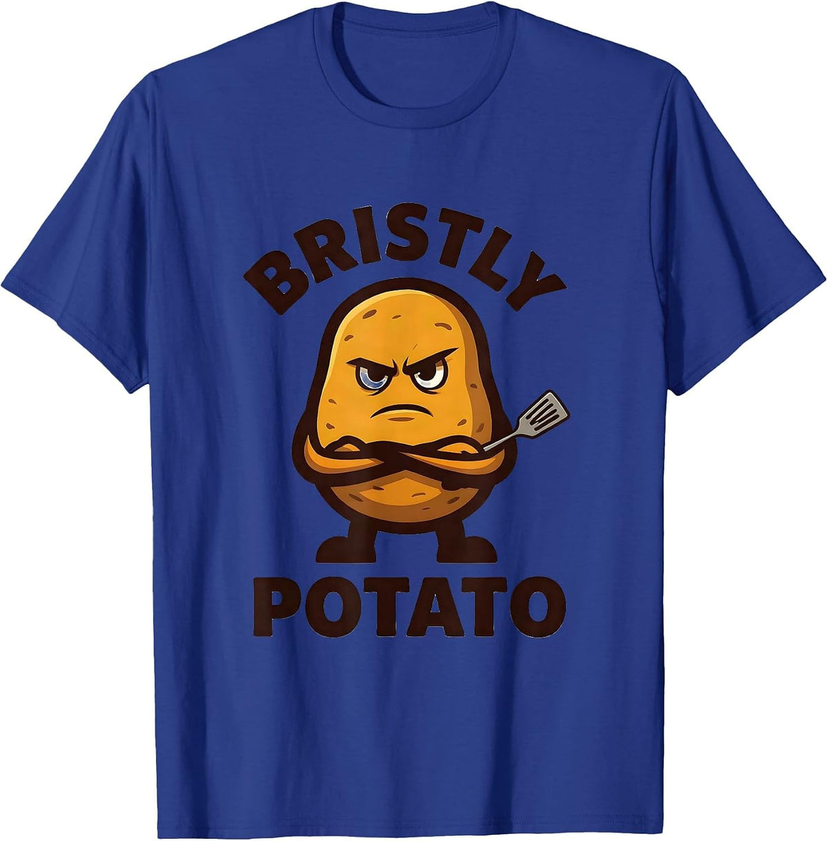 Men's Bristly Potato Funny Couples Thanksgiving Matching T-Shirt - Royal Blue