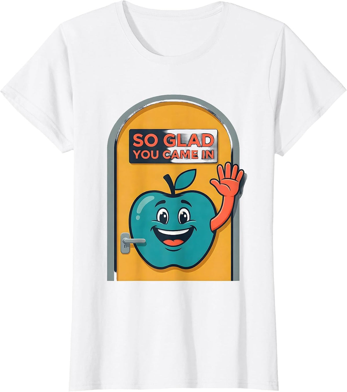 So Glad You Came In Cute Teacher Back To School Greeting T-Shirt - White