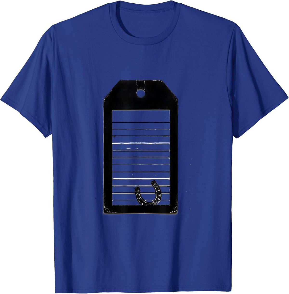 Horse Lover Hang Tag Western Cowgirl Rustic Keepsake T-Shirt - Royal Blue