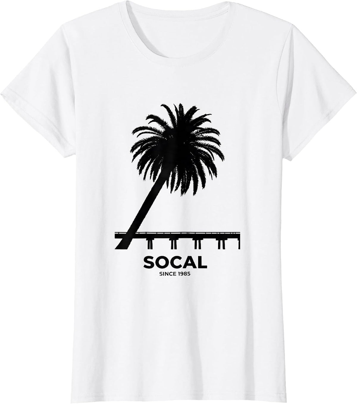 SoCal Since 1985 Vintage California Retro Throwback T-Shirt - White