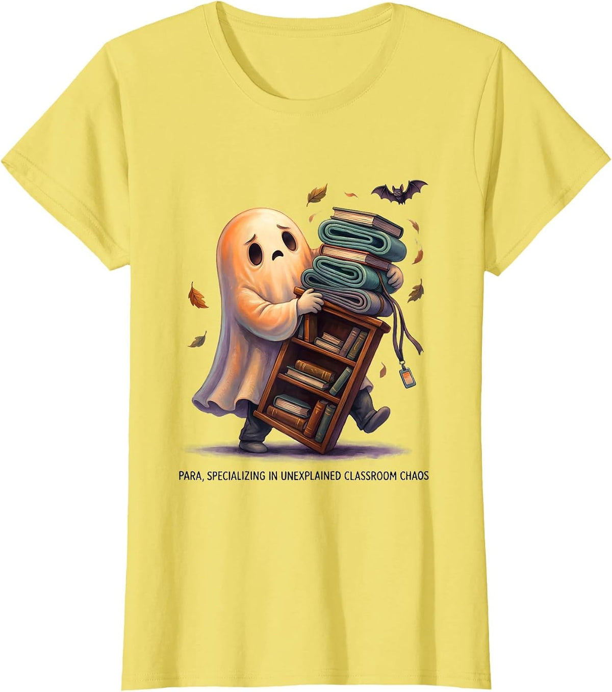 Para, Specializing in Unexplained Classroom Chaos Funny T-Shirt - Lemon Yellow