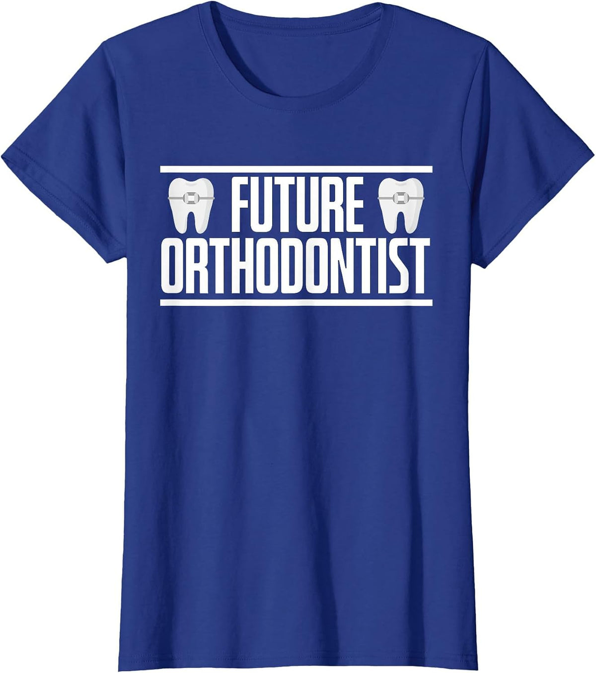 Future Orthodontist Orthodontics Dental Braces T-Shirt - Royal Blue