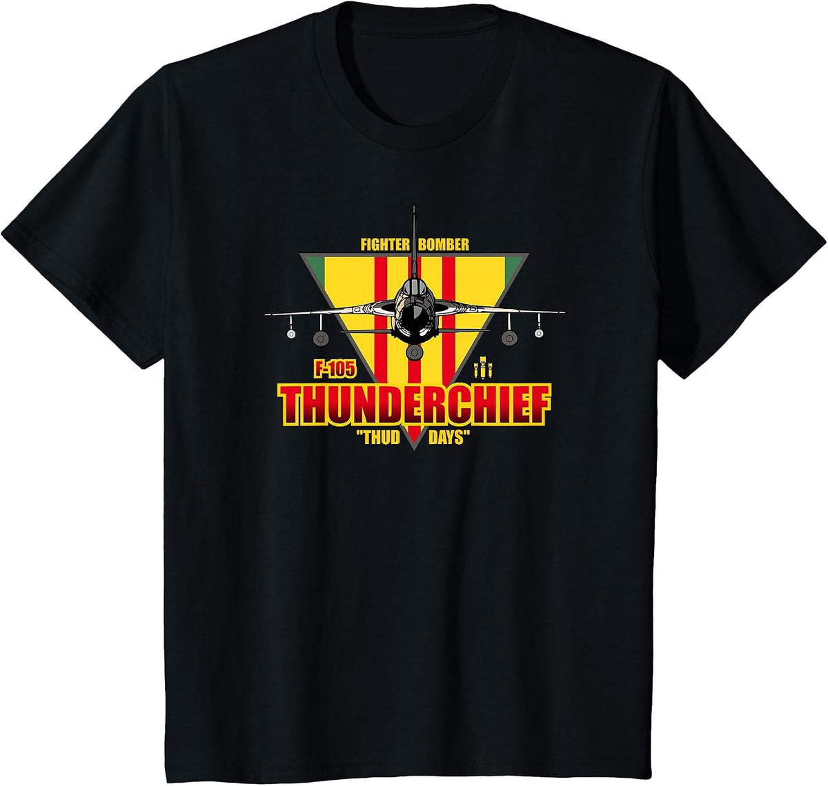 F-105 Thunderchief T-Shirt - Black