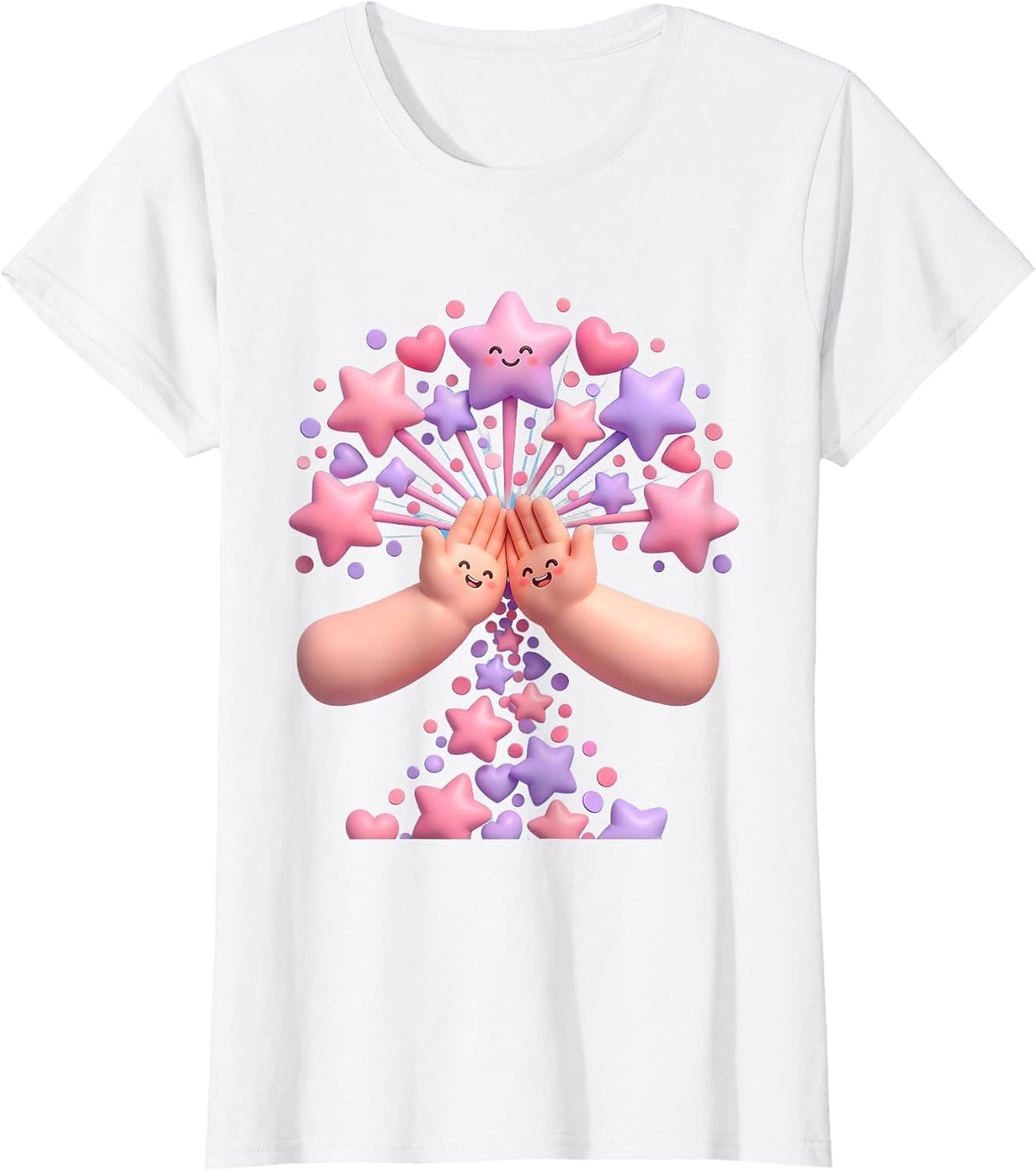 Sped Teacher High Five Celebration Graphic T-Shirt - White