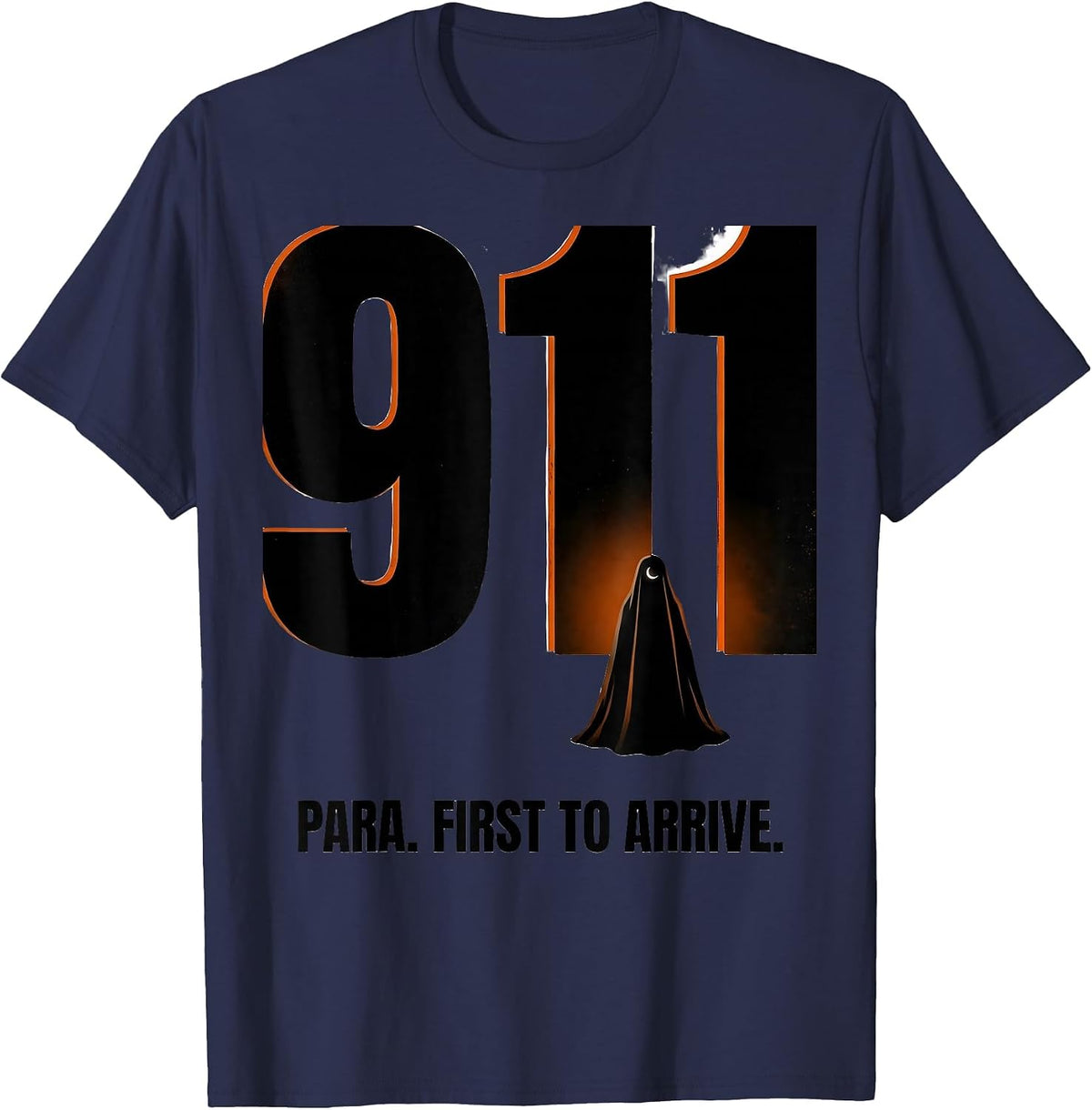 Para First To Arrive Funny Para Normal Activities T-Shirt - Navy Blue
