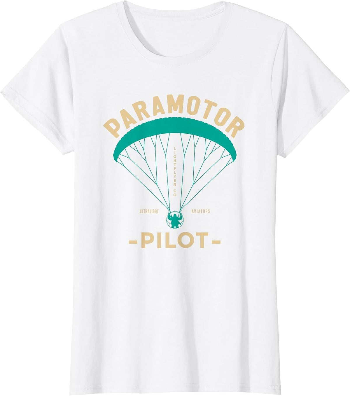 Paramotor Pilot - Powered Paragliding T-Shirt - White