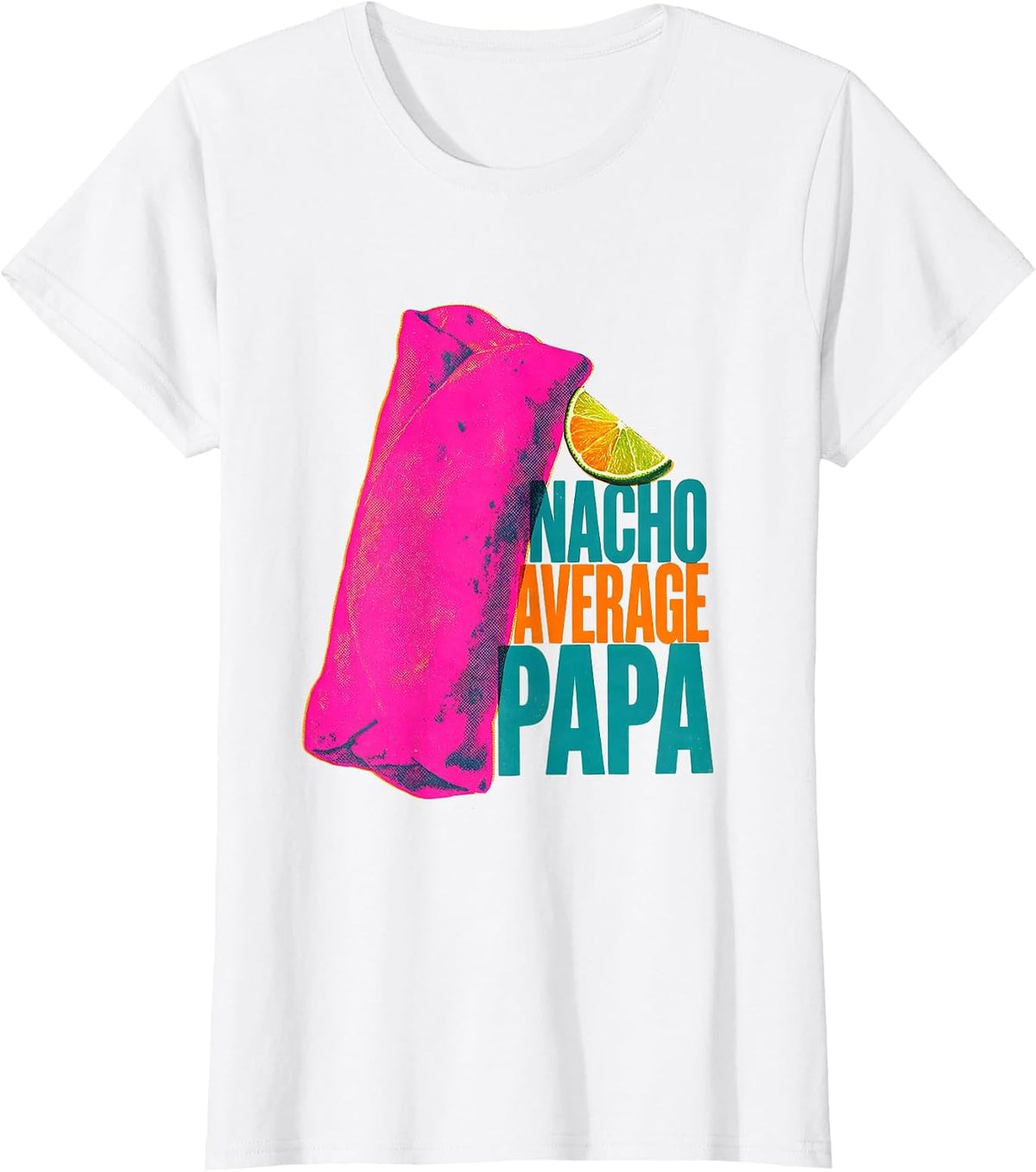 Nacho Average Papa Funny Grandpa Cinco De Mayo T-Shirt - White
