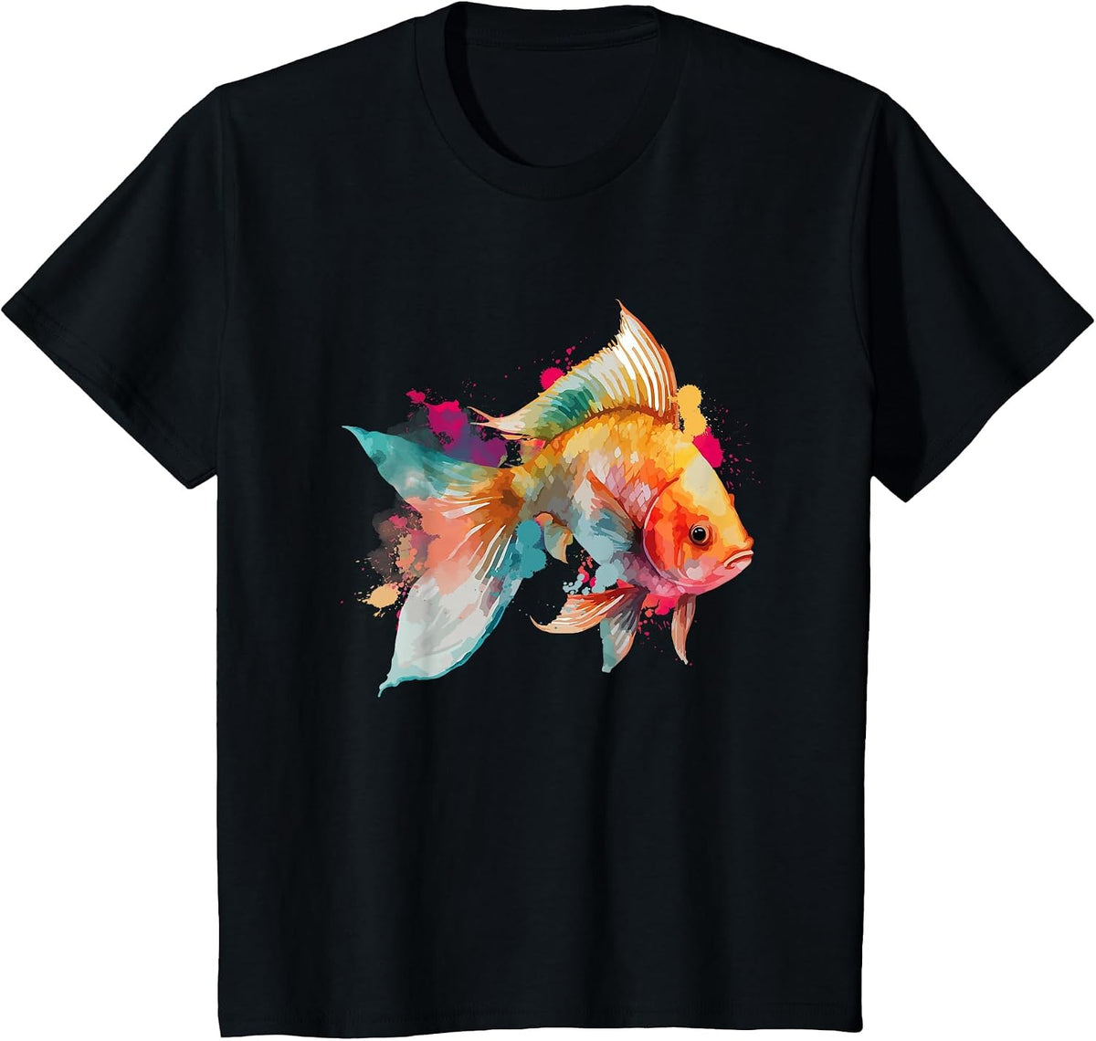 Vibrant Goldfish - Fishkeeper Fishkeeping Fish Tank T-Shirt - Black
