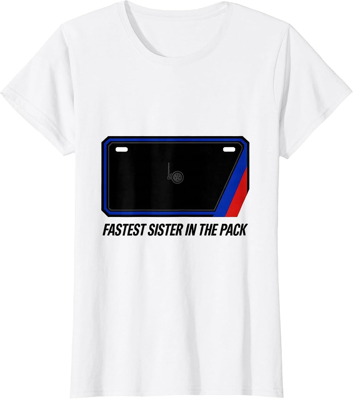 Fastest Sister In The Pack Racing Livery RC Car Patriotic T-Shirt - White