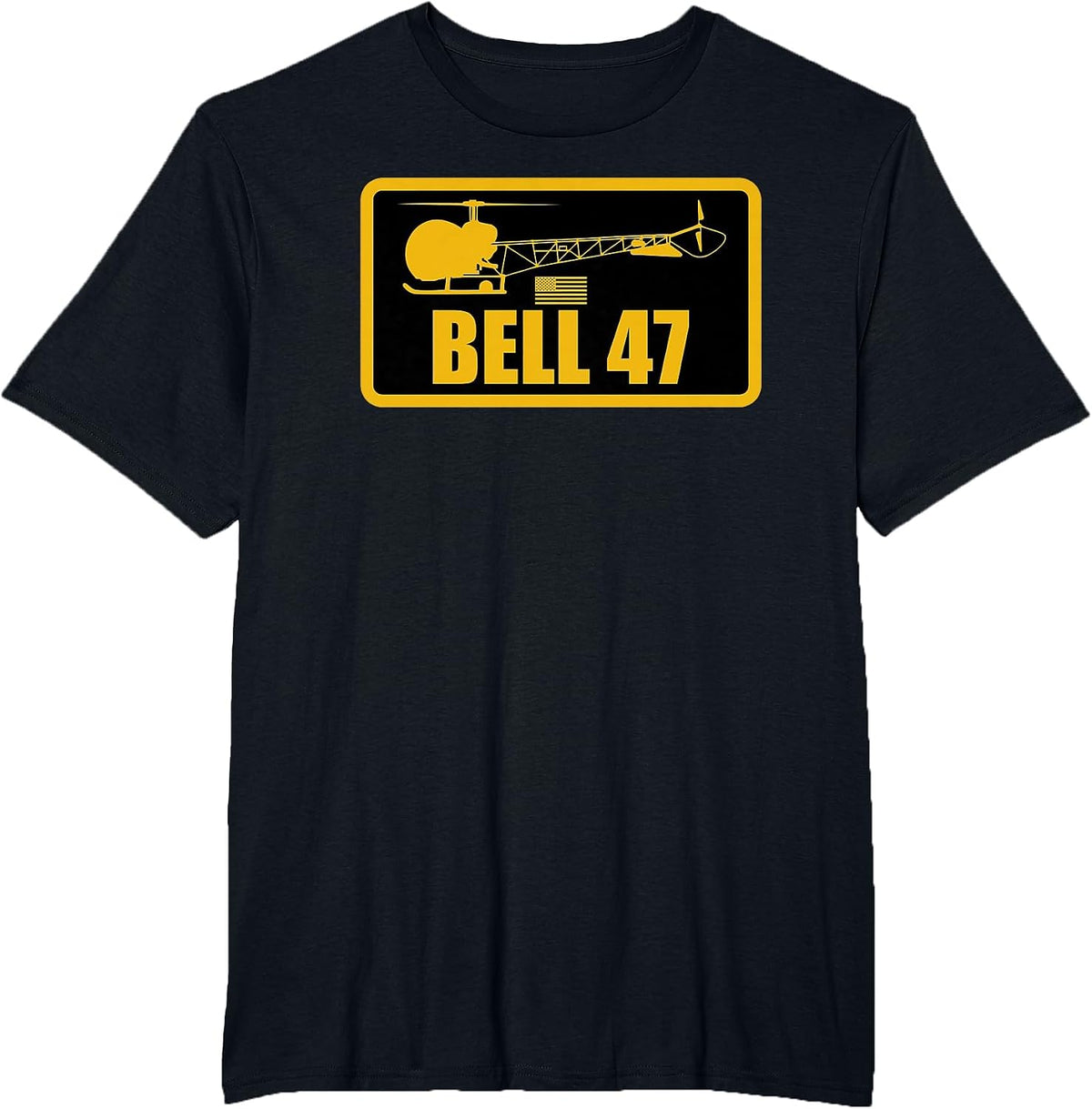 Bell 47 Patch T-Shirt - Black