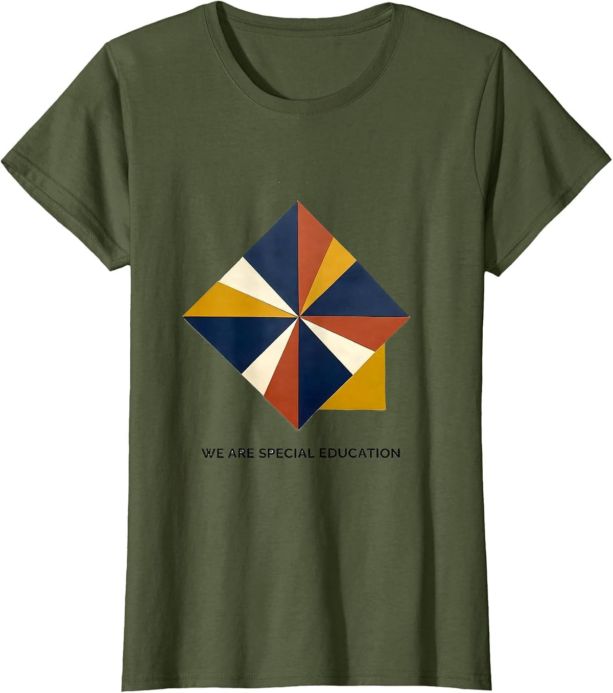 Women's We Are Special Education Teacher Awareness Inclusion Week T-Shirt - Olive Green