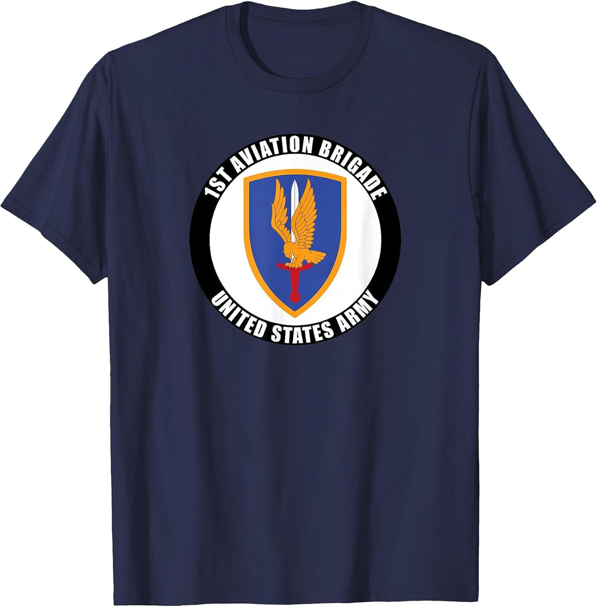 1st Aviation Brigade United States Army Military Veteran T-Shirt - Navy Blue