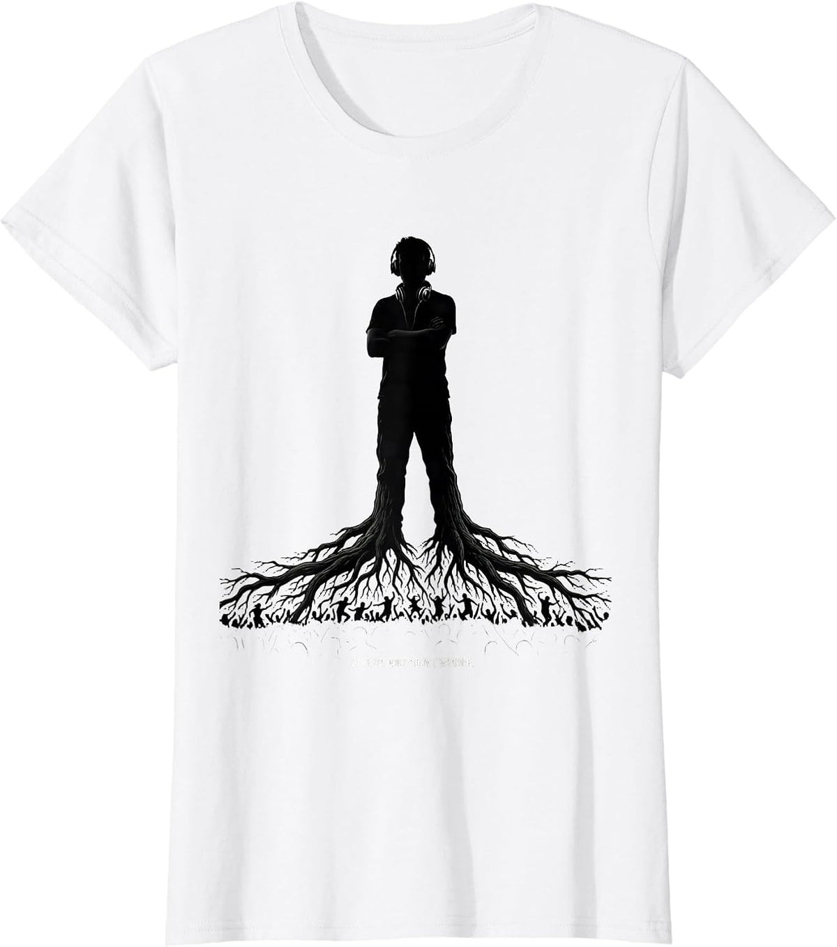 PLUR Up Roots Dont Wander Funny EDM Rave Party T-Shirt - White
