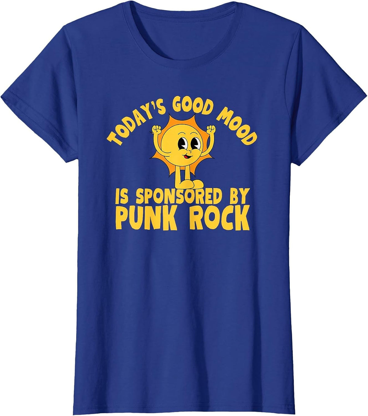 Cute Retro Vintage Funny Punk Rock T-Shirt - Royal Blue