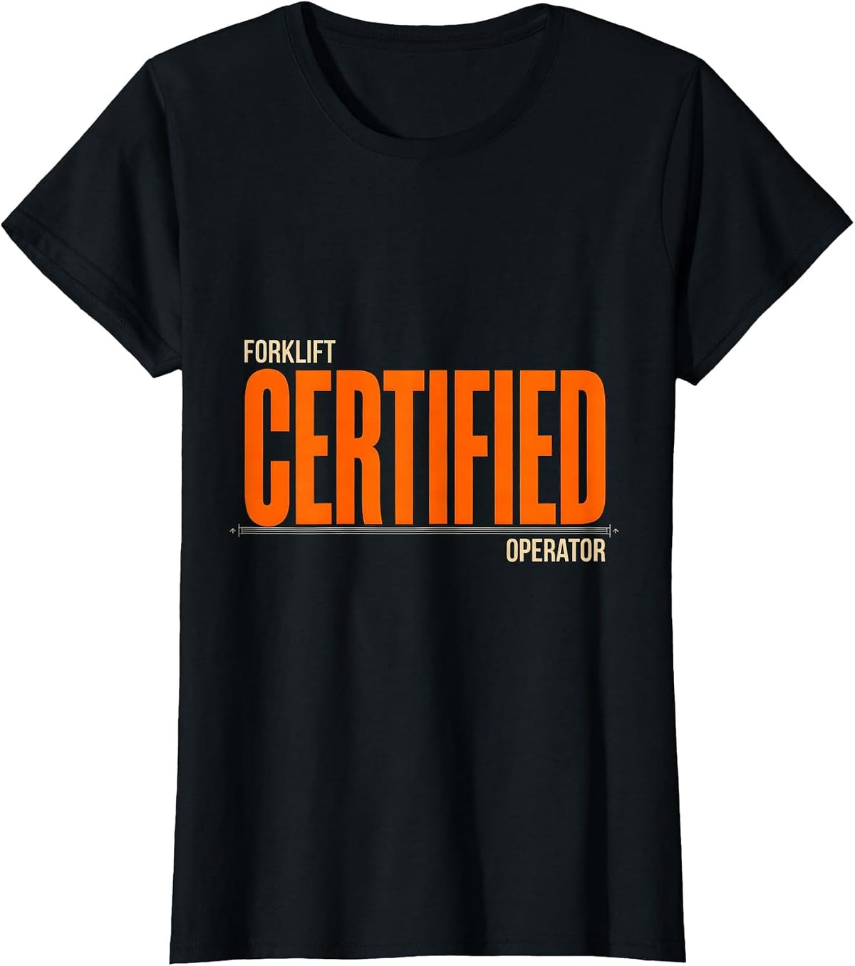 Forklift Certified Operator Funny Forklift Driver Warehouse T-Shirt - Black