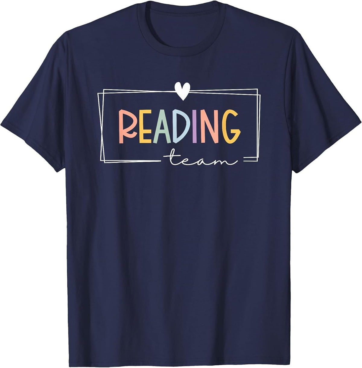 Reading Specialist Team Reading Interventionist Squad T-Shirt - Navy Blue