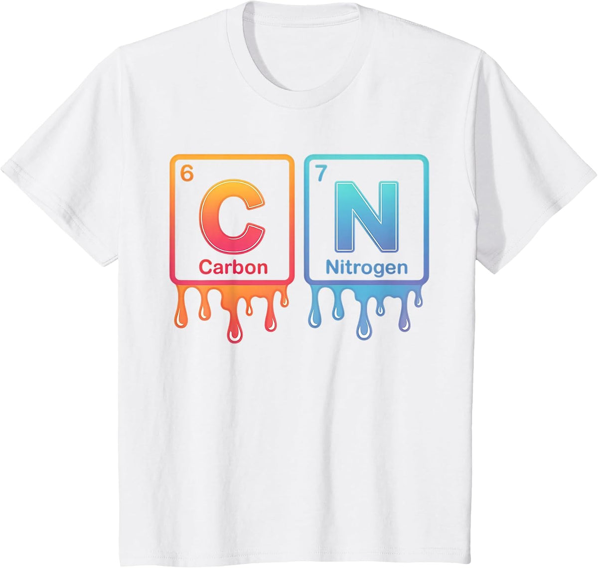 6-7 Funny Science Chemistry Teacher Periodic Table Meme Tee T-Shirt - White