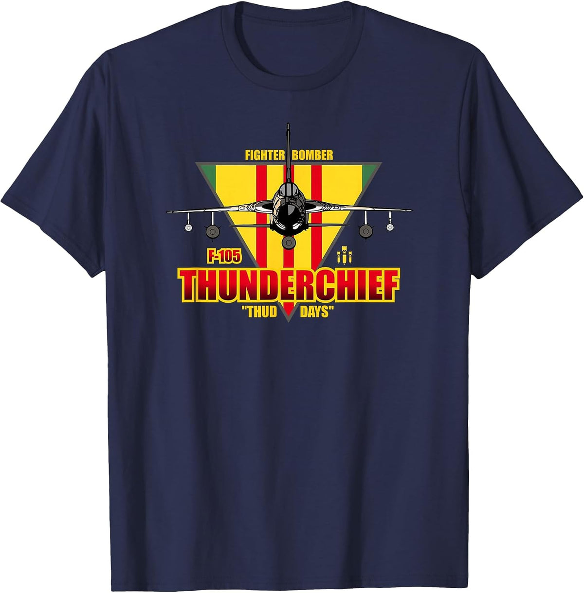 F-105 Thunderchief T-Shirt - Navy Blue