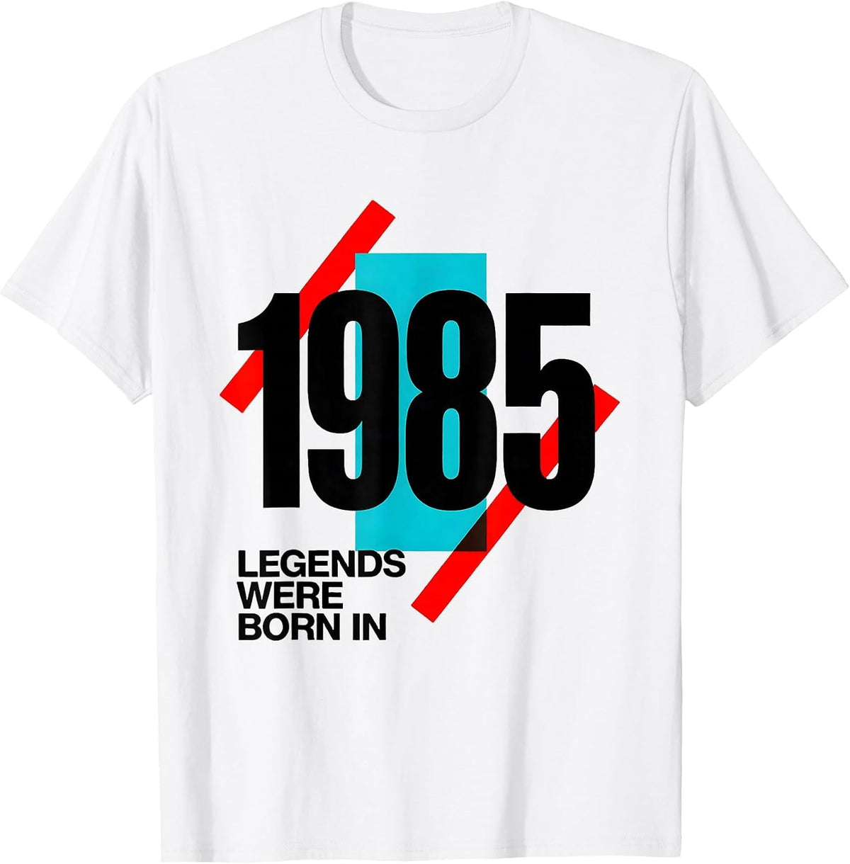 Men's Legends Were Born In 1985 Vintage Legends Birthday Gift T-Shirt - White