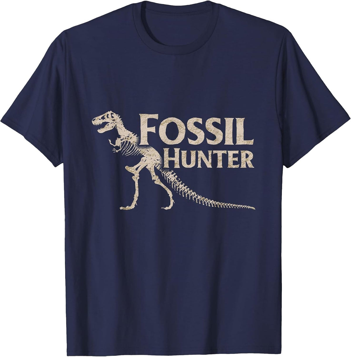 Fossil Hunter Dinosaur T-Shirt - Navy Blue