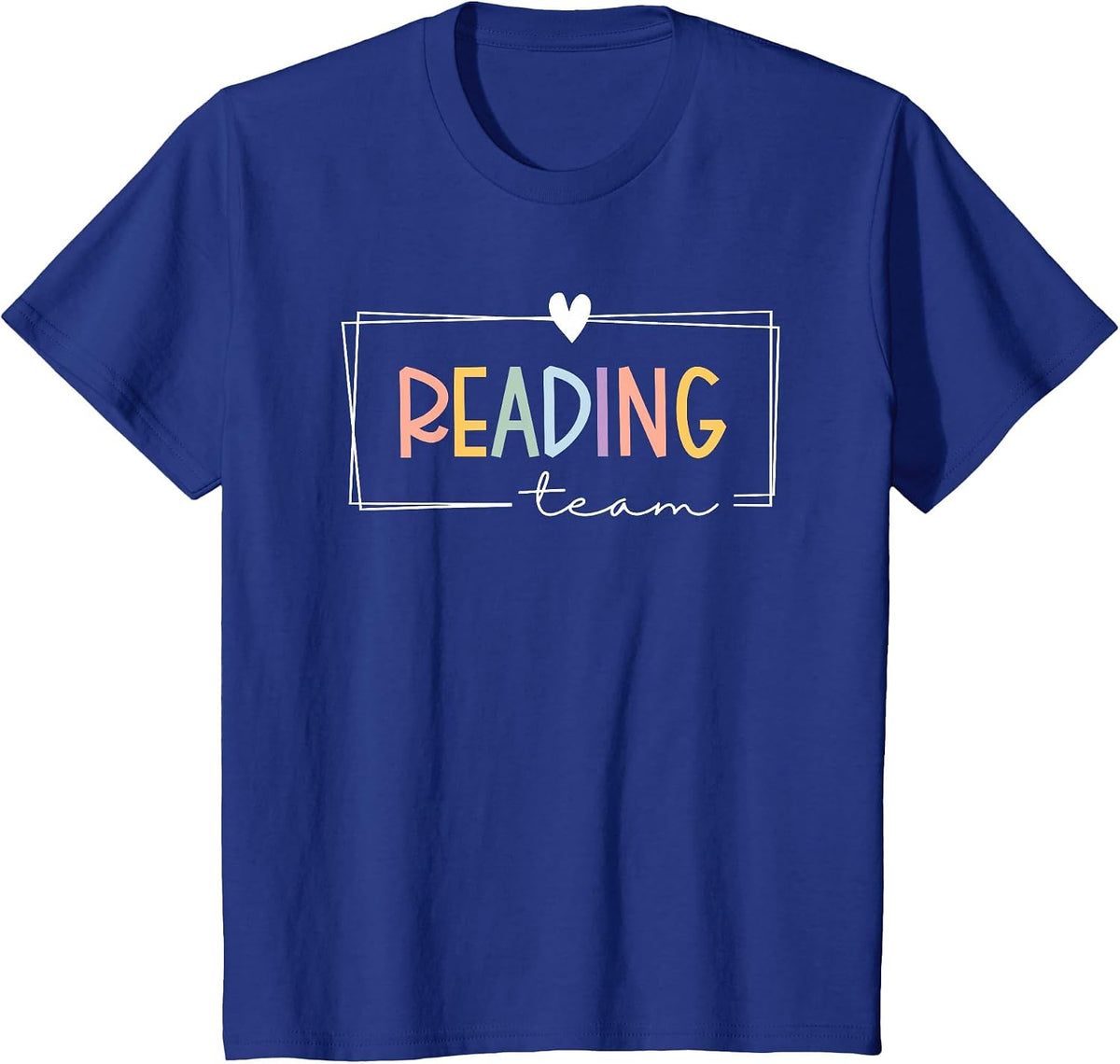 Reading Specialist Team Reading Interventionist Squad T-Shirt - Royal Blue
