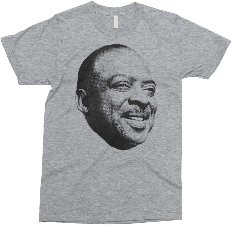 PixiePrints Count Basie - Jazz Bop Piano Music T-Shirt - Heather Grey