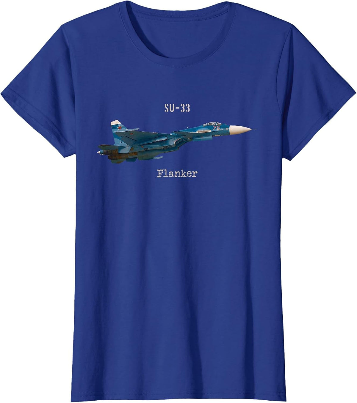 Soviet Aircraft SU-33 Flanker T-Shirt - Royal Blue