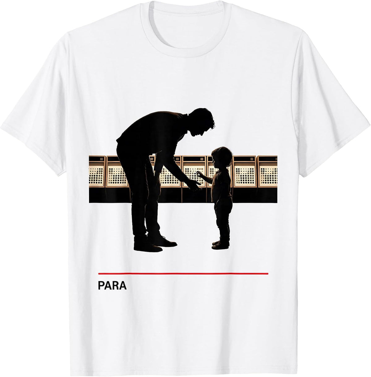 Men's Para Heartfelt Humor School Support Staff Appreciation T-Shirt - White